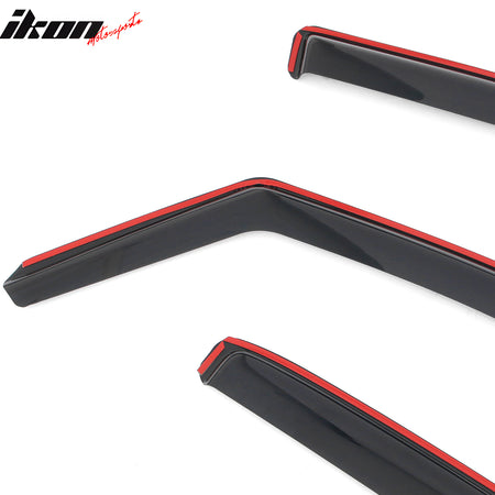 Fits 16-24 Nissan TITAN XD & 17-24 TITAN Crew Cab In-Channel Window Visors Guard