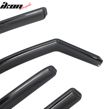 Fits 16-24 Nissan TITAN XD & 17-24 TITAN Crew Cab In-Channel Window Visors Guard