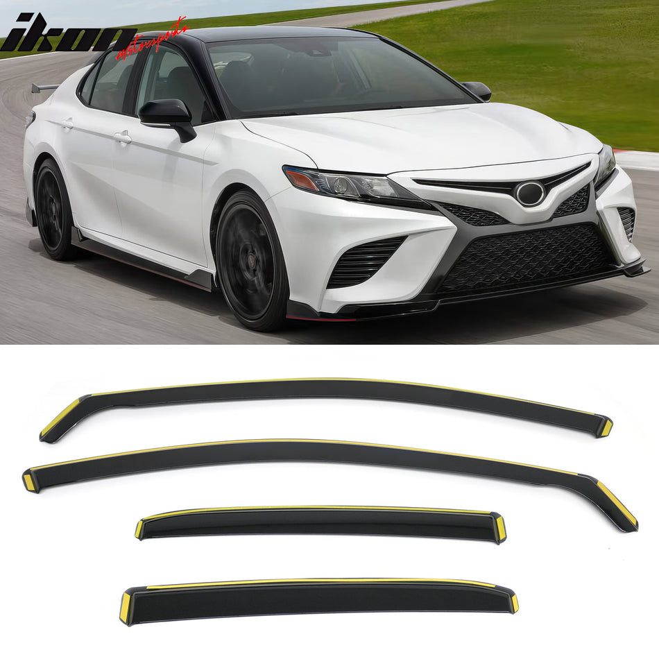 Window Visors for Toyota Camry 2018-2024 In-Channel Vent Rain Guards PC