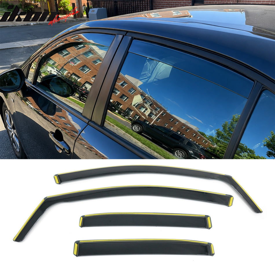 Window Visors for Toyota Corolla Sedan 2020-2026 In-Channel Vent Guards PC