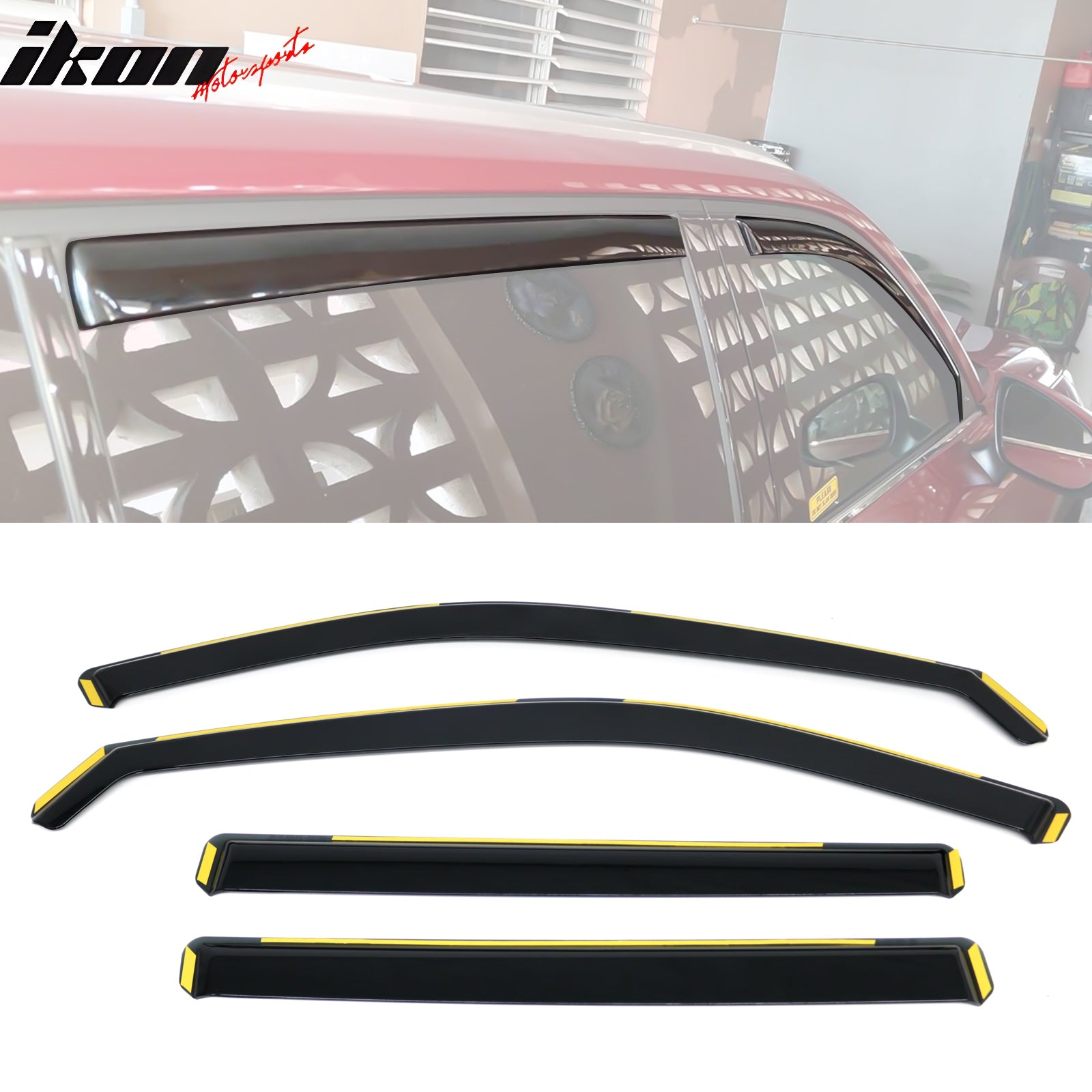 Fits 24-26 Toyota Grand Highlander In-Channel Window Visors Guards