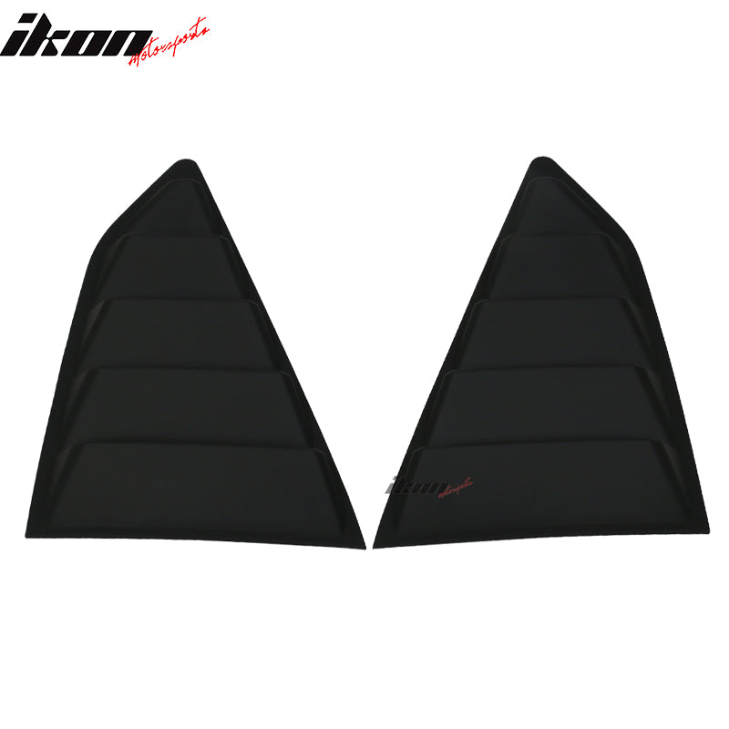 Fits 16-23 Chevy Camaro IKON Style Rear Window Louver + 2PCS Side Window Louvers