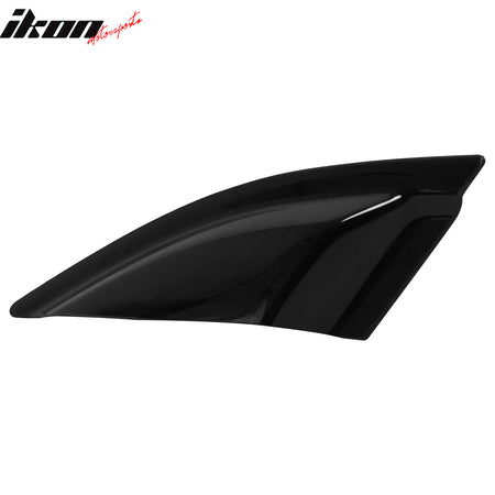Fits 16-23 Chevy Camaro Quarter Side Window Louvers Scoops Unpainted Black - PU