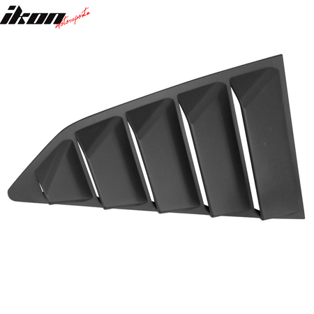 Fits 14-19 Chevrolet Corvette C7 Classic Side + Rear Window Louvers Matte Black