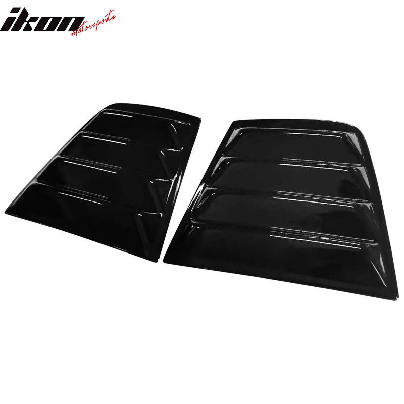 Fits 11-23 Dodge Charger V2 Style Window Louver Sun Windshield Gloss Black