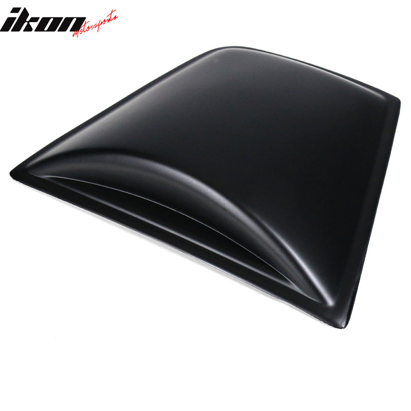 IKON MOTORSPORTS, Side Louver Compatible With 2011-2023 Dodge Charger, V4 Style Matte Black PP Window Vents Guards