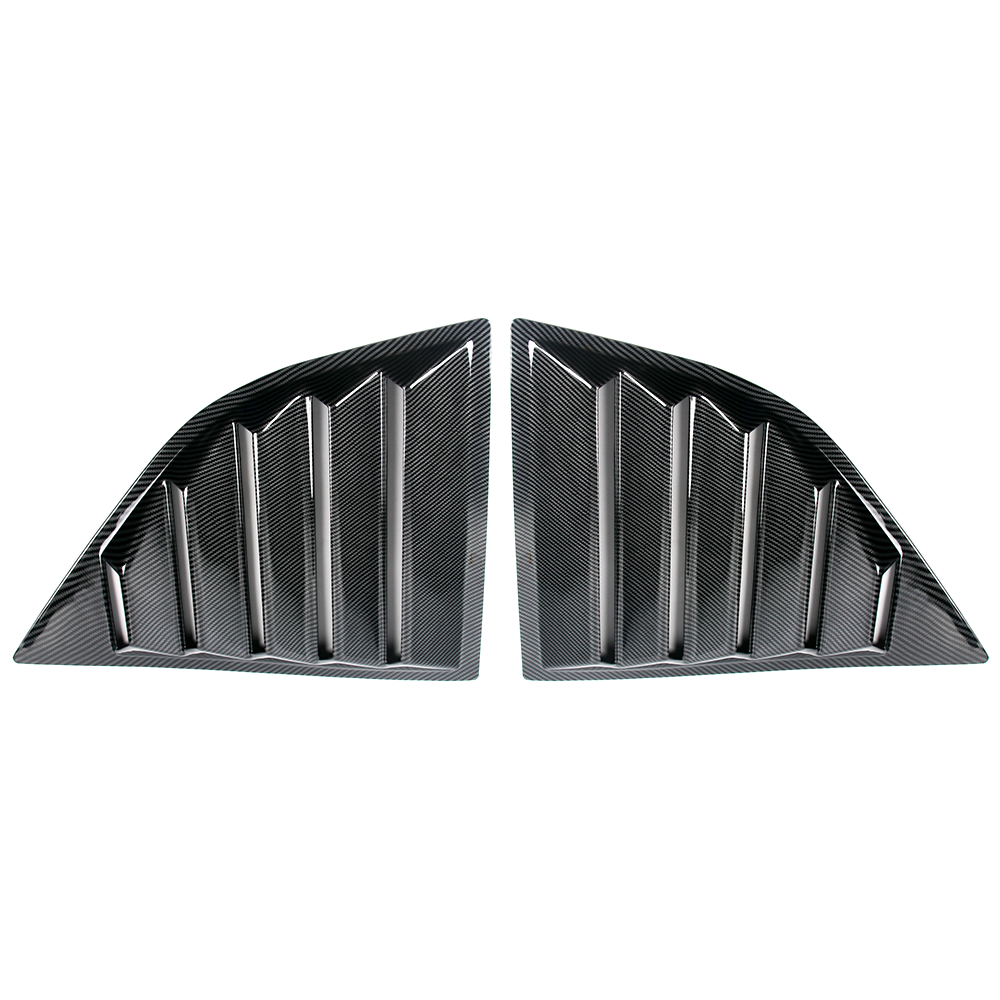 IKON MOTORSPORTS, Window Scoops Fits 2008-2023 Dodge Challenger, XE V2 Style PP Window Vents Guards