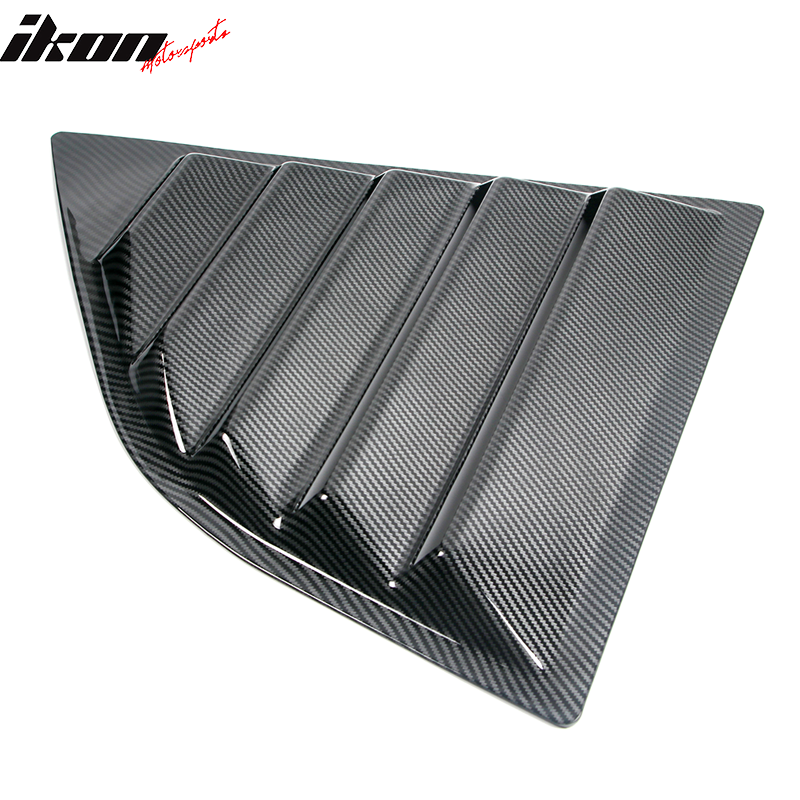 Fits 08-23 Dodge Challenger IKON XE Style Rear Side Window Louver Vent Scoops