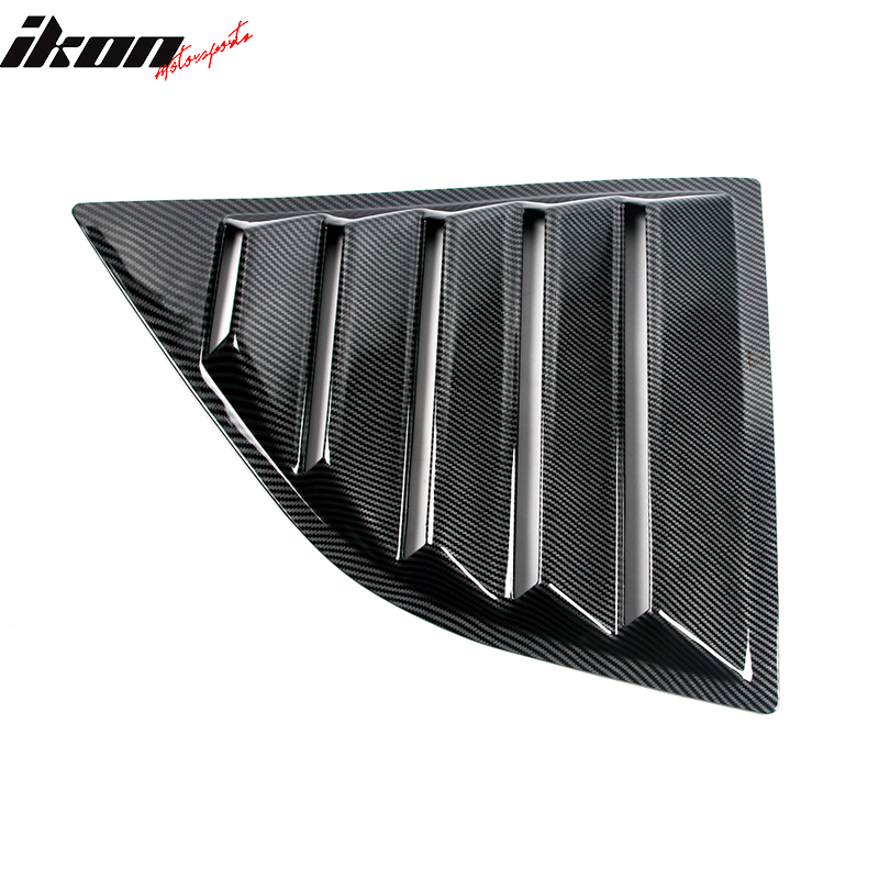 Fits 08-23 Dodge Challenger XE V2 Style Rear Side Window Louver Scoop - CFL