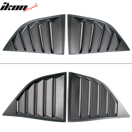 Fits 08-23 Dodge Challenger XE V2 Style Rear Side Window Louver