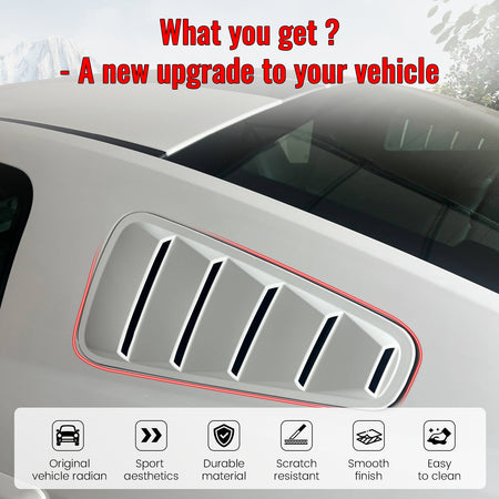 Fit 2005-2009 Ford Mustang V6 Pre Painted Window Delete Panels Painted #HP