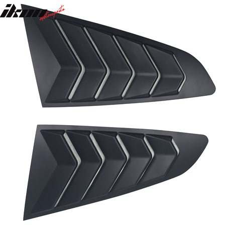 Fits 15-17 Ford Mustang IKON Style Side Window Louver & Rear Fender Scoop