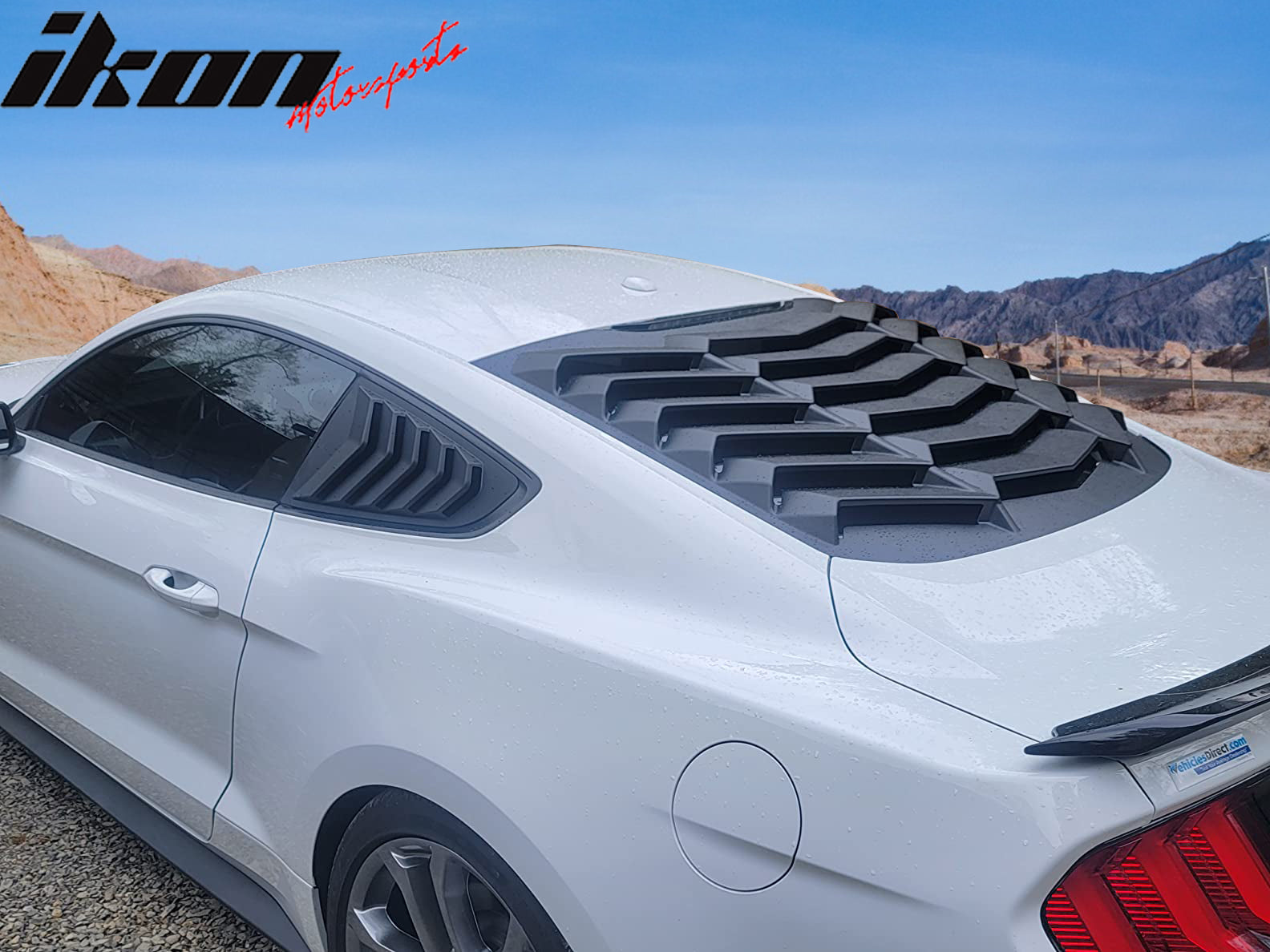 2017 mustang window louvers top