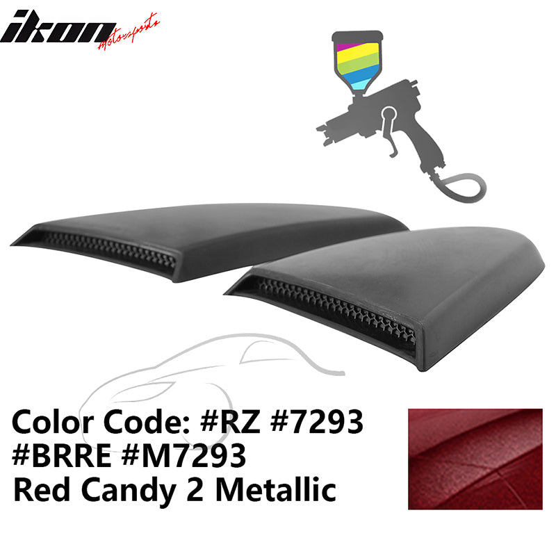 2015-2023 Mustang R Style Side Quarter Window Louver PU Painted #RZ