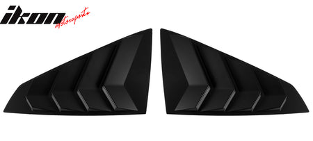 Fits 24-26 Ford Mustang S650 Coupe Side Window Louvers Scoop Vent Matte Black