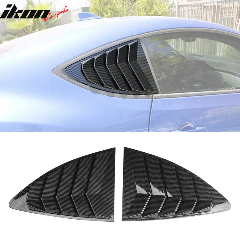 IKON MOTORSPORTS, Rear Louver Compatible With 2013-2020 Scion FR-S