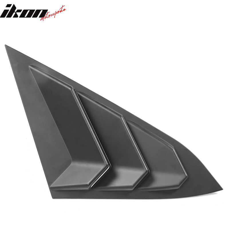 Fits 16-21 Honda Civic Sedan 2PCS Rear Side Quarter Window Louvers Cover ABS