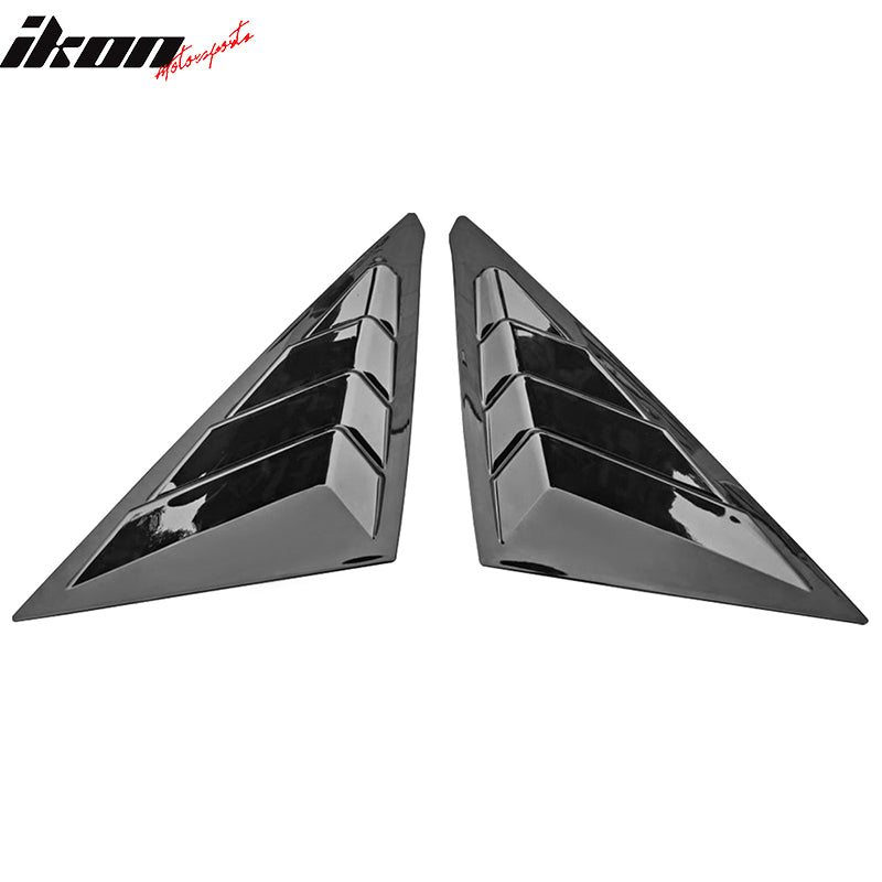 Fits 20-23 Honda Civic Hatchback IKON ABS 2PCS Side Window Louvers