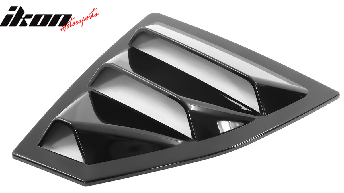 Fits 22-24 Subaru WRX IKON Style 2PCS Side Window Louver Vent Cover Unpainted PC