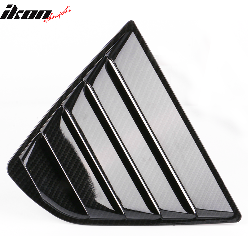 Fits 18-24 Toyota Camry 2PCS Side Window Louvers Scoop Carbon Fiber Hydro Dip