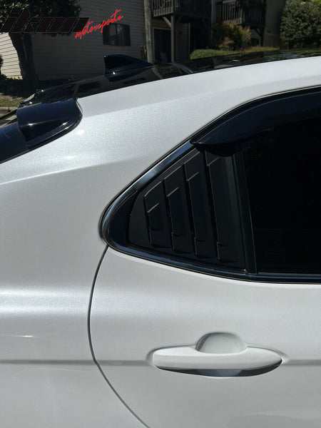 Fits 18-24 Toyota Camry Window Louvers Rear Side Vent Sun Shade Cover 2PC Set