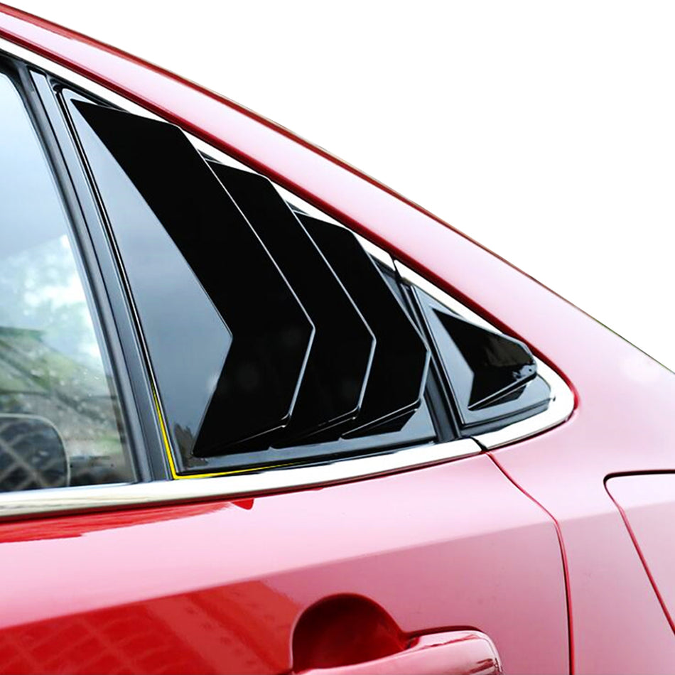 IKON MOTORSPORTS, Window Louver Compatible With 20-22 Toyota Corolla Sedan, Window Visor Guards Sun Shade Cover Rain Sun Windshield Louvers