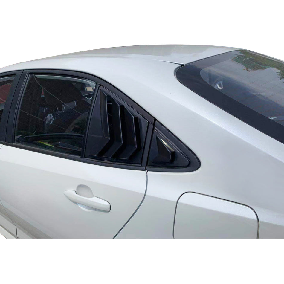 Fits 20-22 Toyota Corolla Sedan Quarter Window Louvers Rain Sun Cover