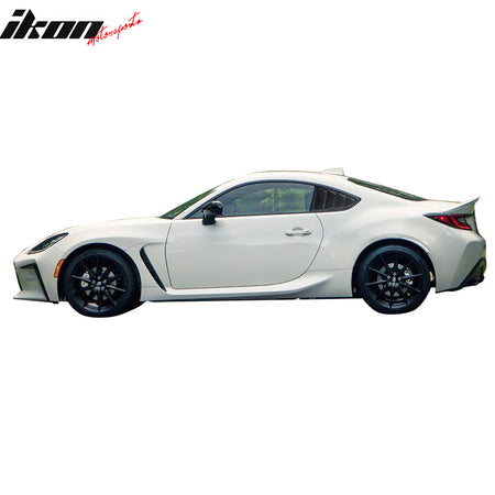 Fits 22-24 Subaru BRZ Toyota GR86 IKON Style #M7Y Pure Red Window Louver PC