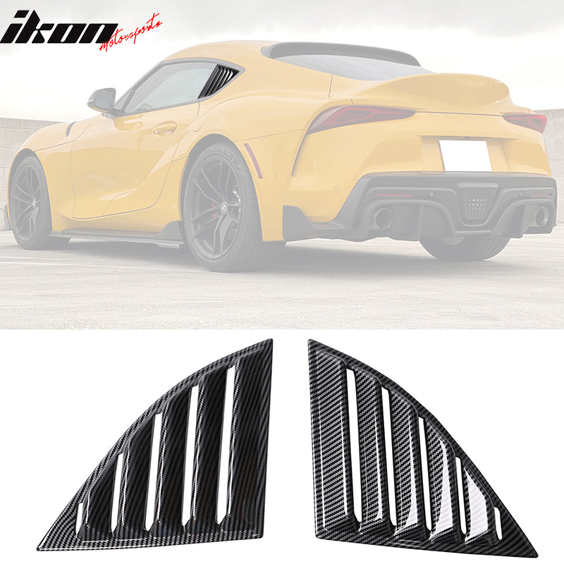 Fits 20-23 Toyota GR Supra A90 IKON Style 2PCS Side Window Louver PP