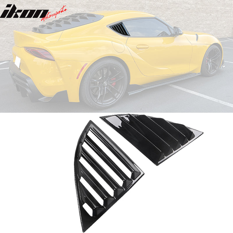 Fits 20-23 Toyota GR Supra A90 IKON Style 2PCS Side Window Louver PP