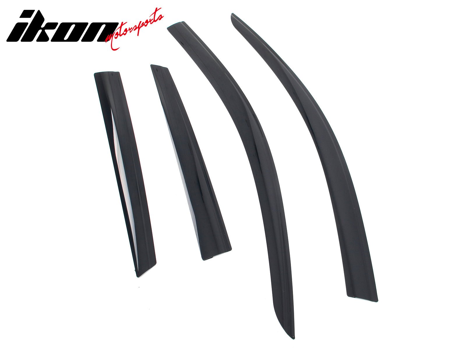 Fits 19-25 Audi Q3 Low Profile Style Tape-On Window Visors Vent Rain Deflectors
