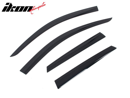Fits 19-25 Audi Q3 Low Profile Style Tape-On Window Visors Vent Rain Deflectors