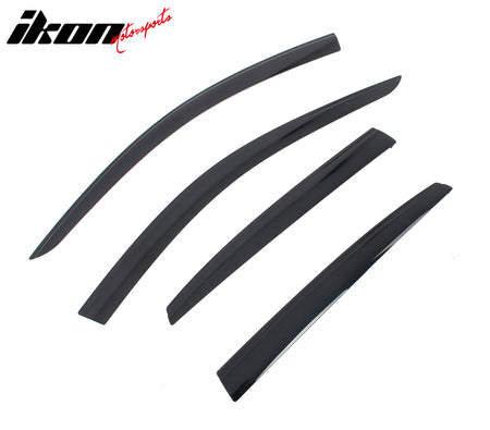 Fits 21-25 Acura TLX Low Profile Style Tape-On Window Visors Sun Rain Deflectors