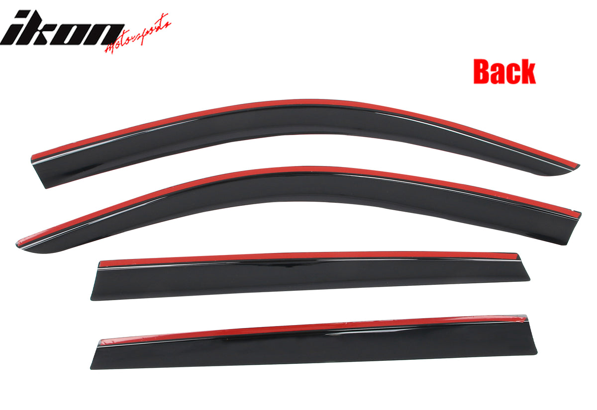 Fits 19-25 BMW G05 X5 Low Profile Style Tape on Window Visors Sun Vent Deflector