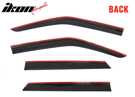 Fits 19-25 Chevy Blazer Low Profile Style Tape-On Window Visors Rain Deflectors