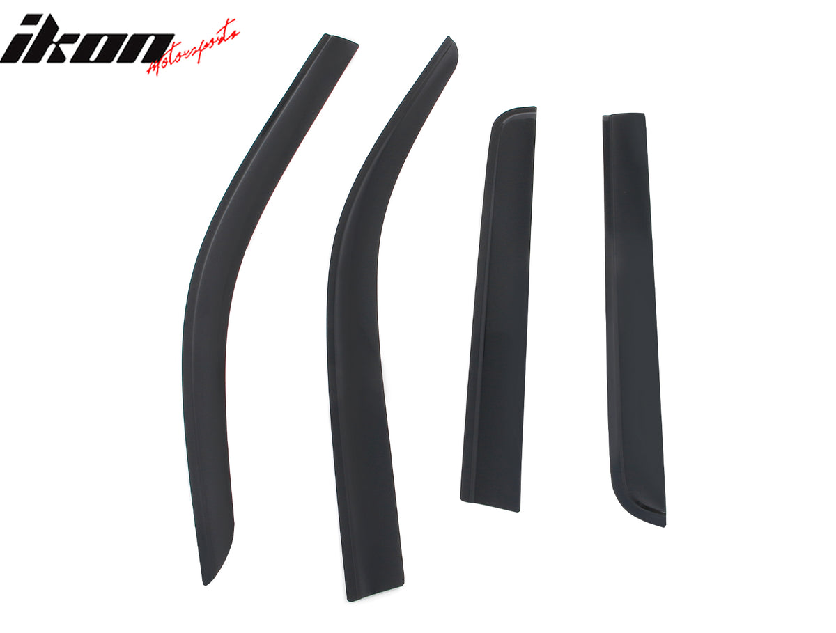 Fits 22-25 Ford Maverick Low Profile Style Tape-On Window Visors Rain Deflectors