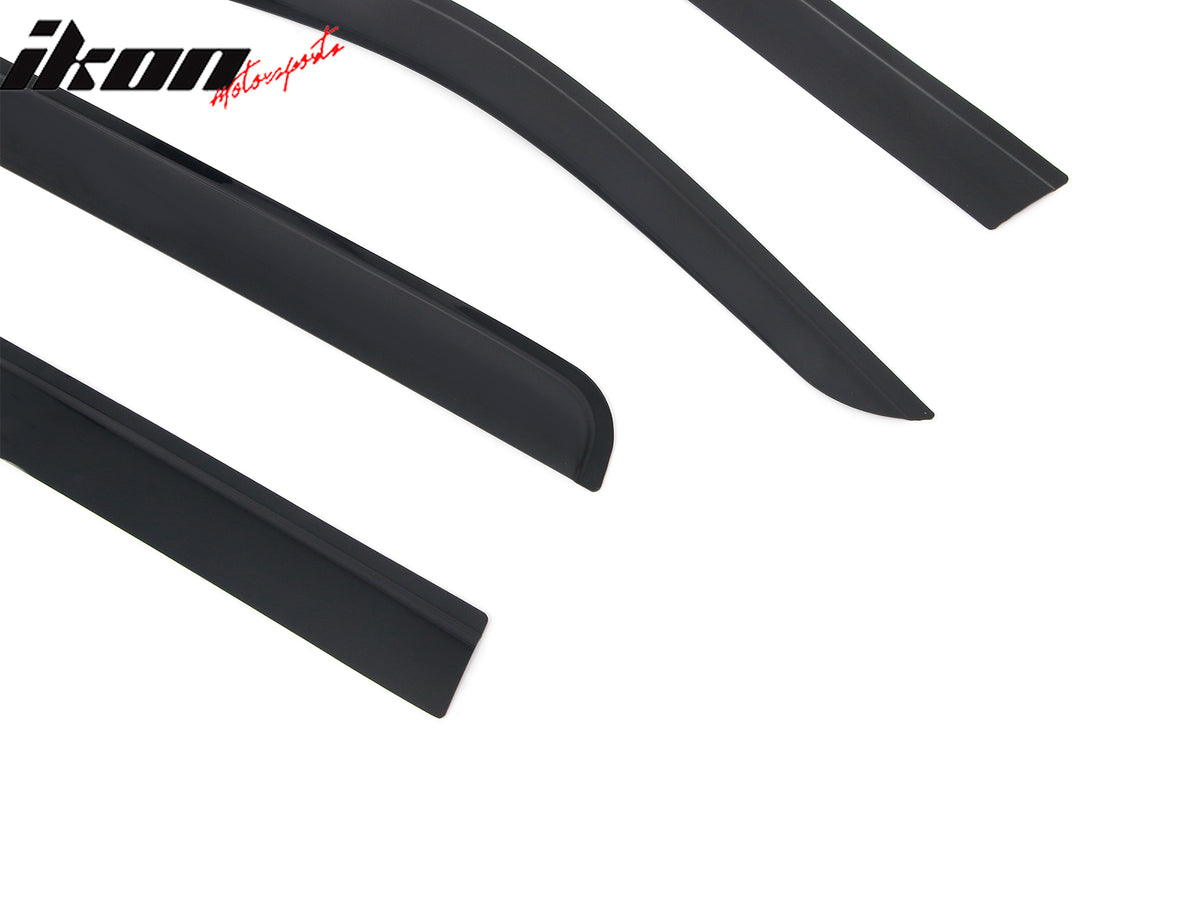 Fits 22-25 Ford Maverick Low Profile Style Tape-On Window Visors Rain Deflectors