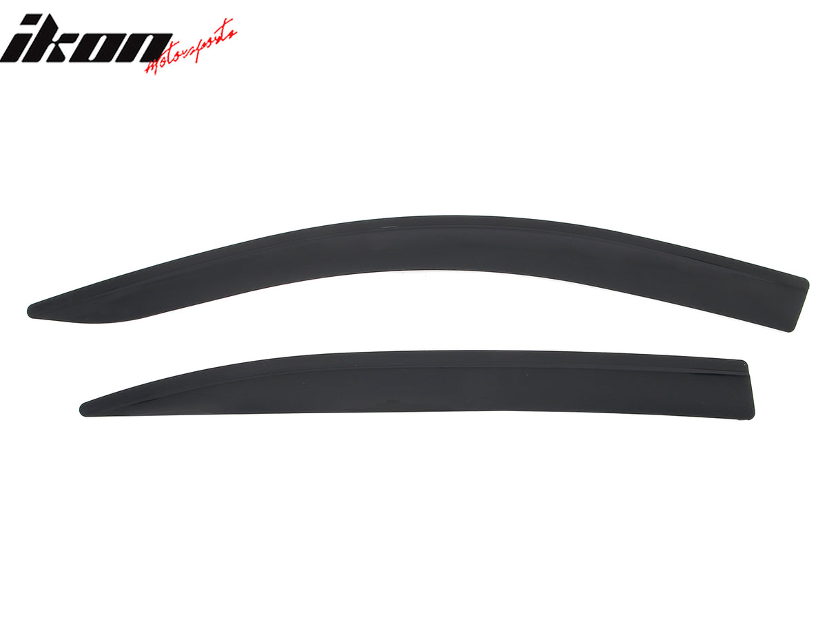 Fits 13-17 Honda Accord Sedan Low Profile Style Tape-On Window Visors Deflectors