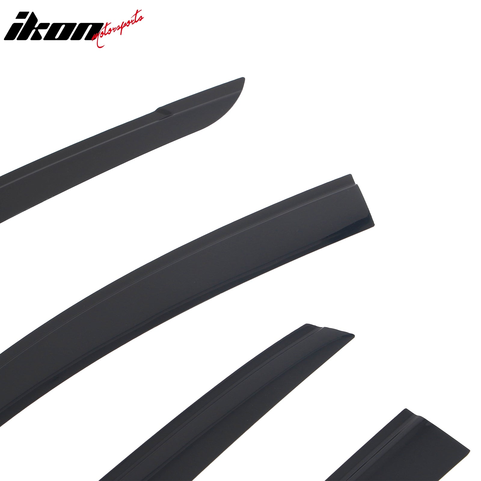 Fits 18-23 Hyundai Kona Low Profile Style Tape-on Window Visors Guard Deflectors