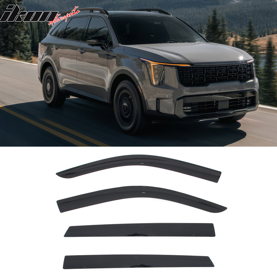 2021-2025 Kia Sorento Low Profile Style Tape on Window Visors Guards