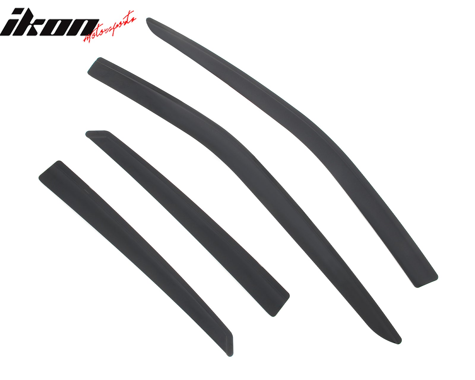 IKON MOTORSPORTS Tape on Low Profile Window Visors, Compatible with 2016-2022 Lexus RX Series RX350 RX450h, Acrylic Smoke/Tinted Rain Guards, Side Window Wind Deflectors 4PCS