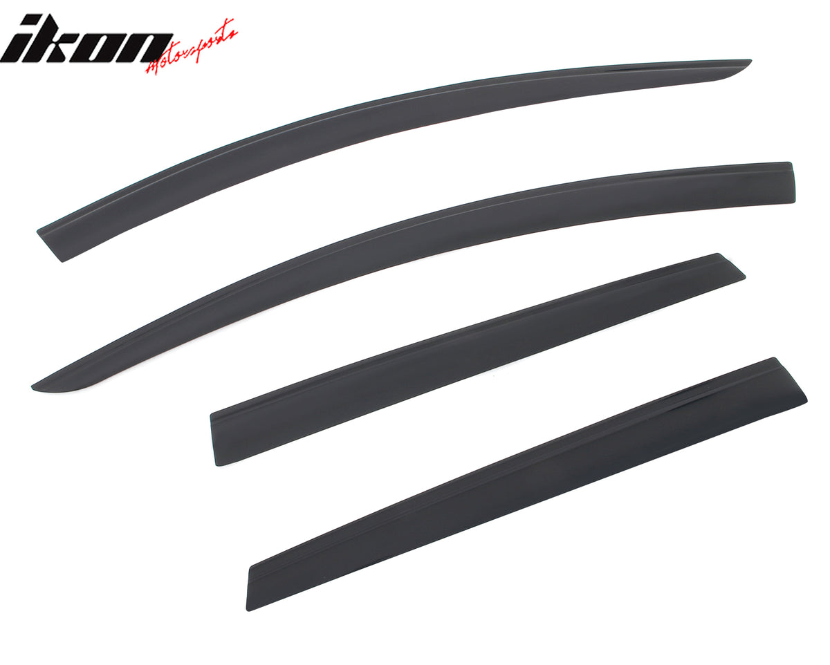 Fits 15-24 Nissan Murano Low Profile Style Tape-On Window Visors Rain Deflectors
