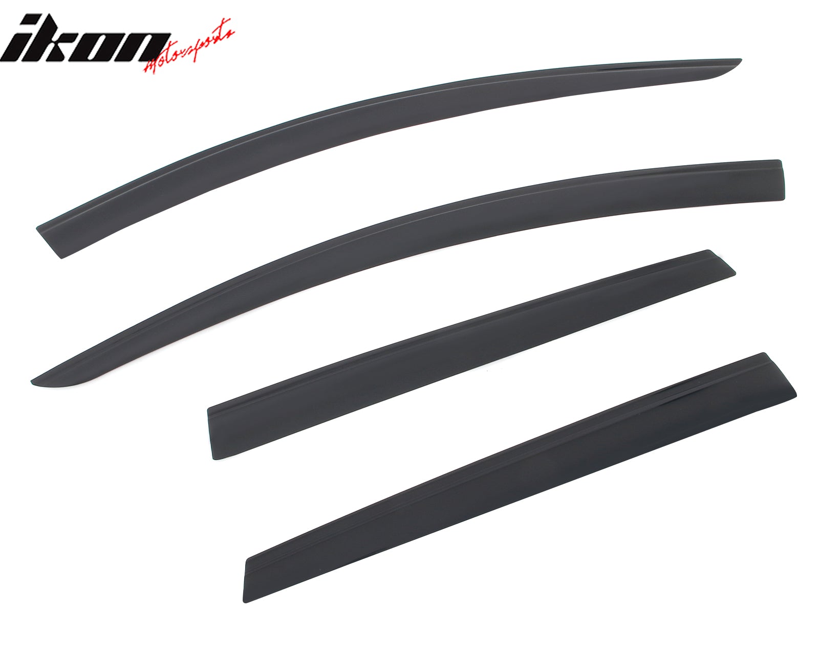Fits 15-24 Nissan Murano Low Profile Style Tape-On Window Visors Rain Deflectors
