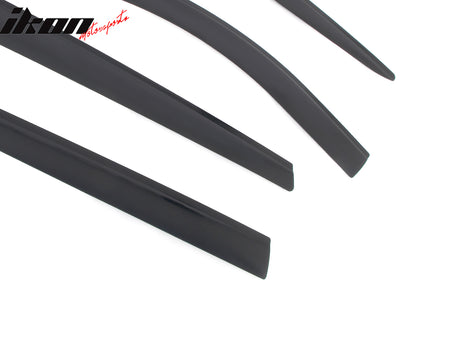 Fits 21-25 Nissan Rogue Low Profile Style Tape-On Window Visors Rain Deflectors