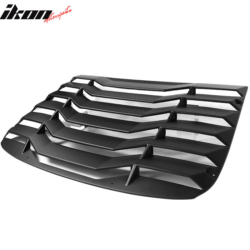 Fits 14-20 BMW F32 4 Series Coupe Rear Window Louver Cover Matte Black - ABS