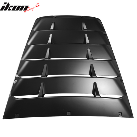 Fits 14-19 Chevrolet Corvette C7 Classic Side + Rear Window Louvers Matte Black