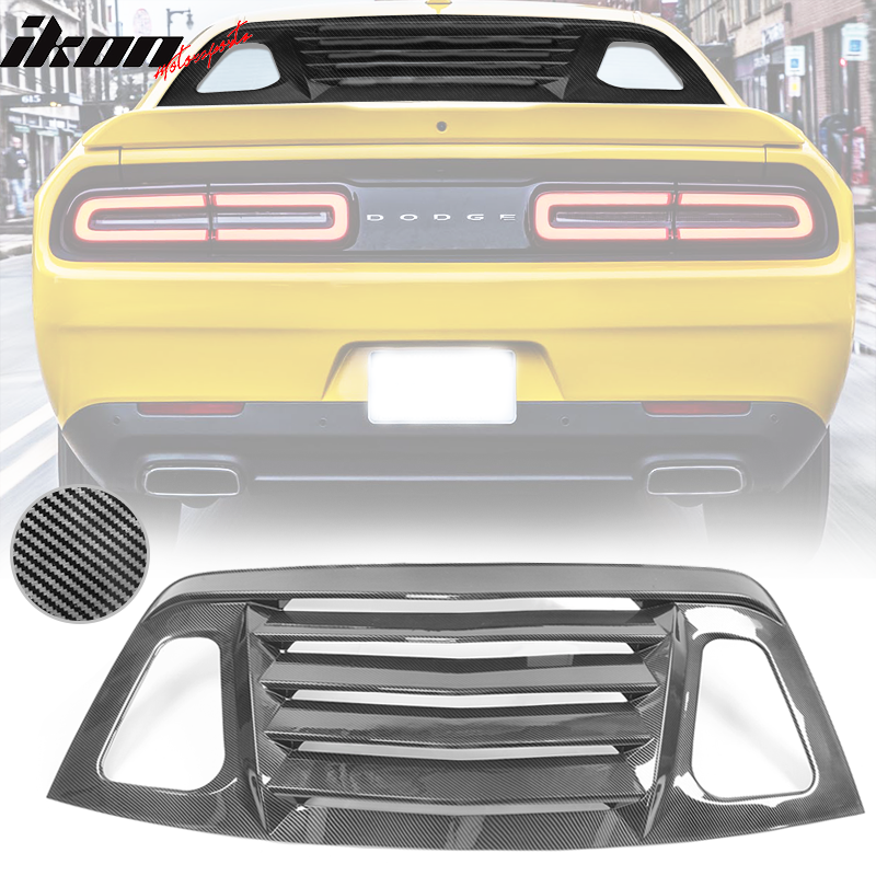 Fits 08-23 Dodge Challenger XE V2 Style Rear Side Window Louver Scoops - PP