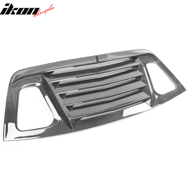 Fits 08-23 Dodge Challenger XE V2 Style Rear Side Window Louver Scoop - CFL