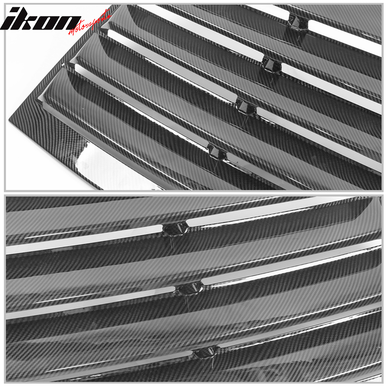 Fits 08-23 Dodge Challenger Ikon XE Style Rear Side Window Louver Scoops - CFL