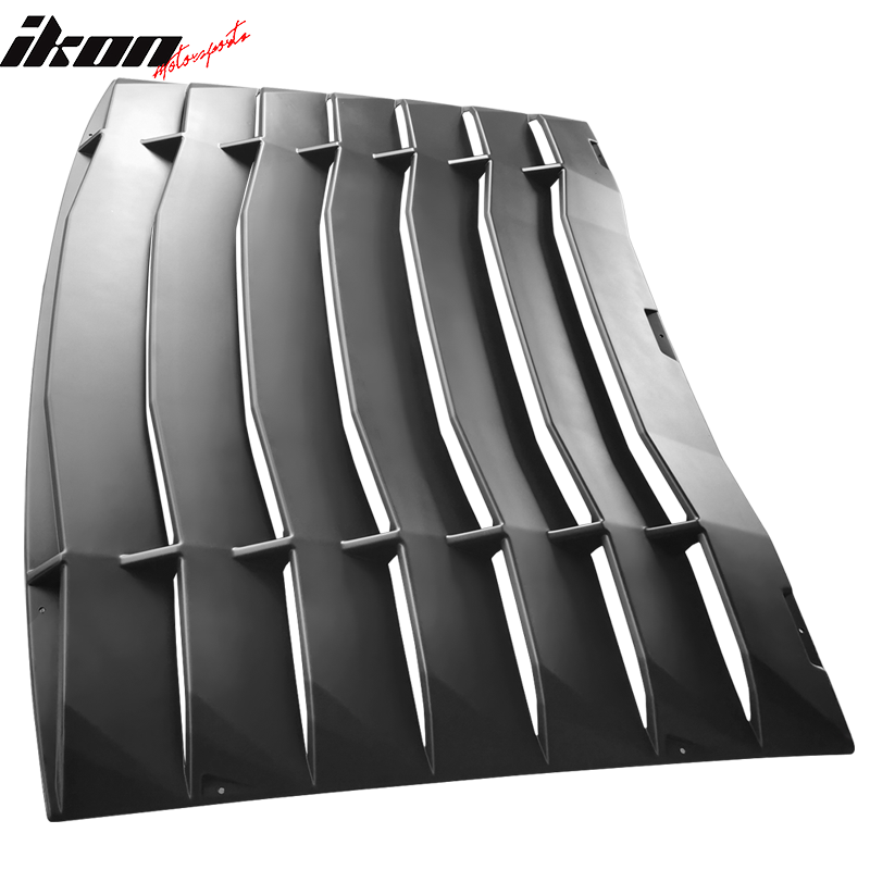 Fits 05-14 Ford Mustang IKON Style Rear Window Louvers Unpainted / CFL